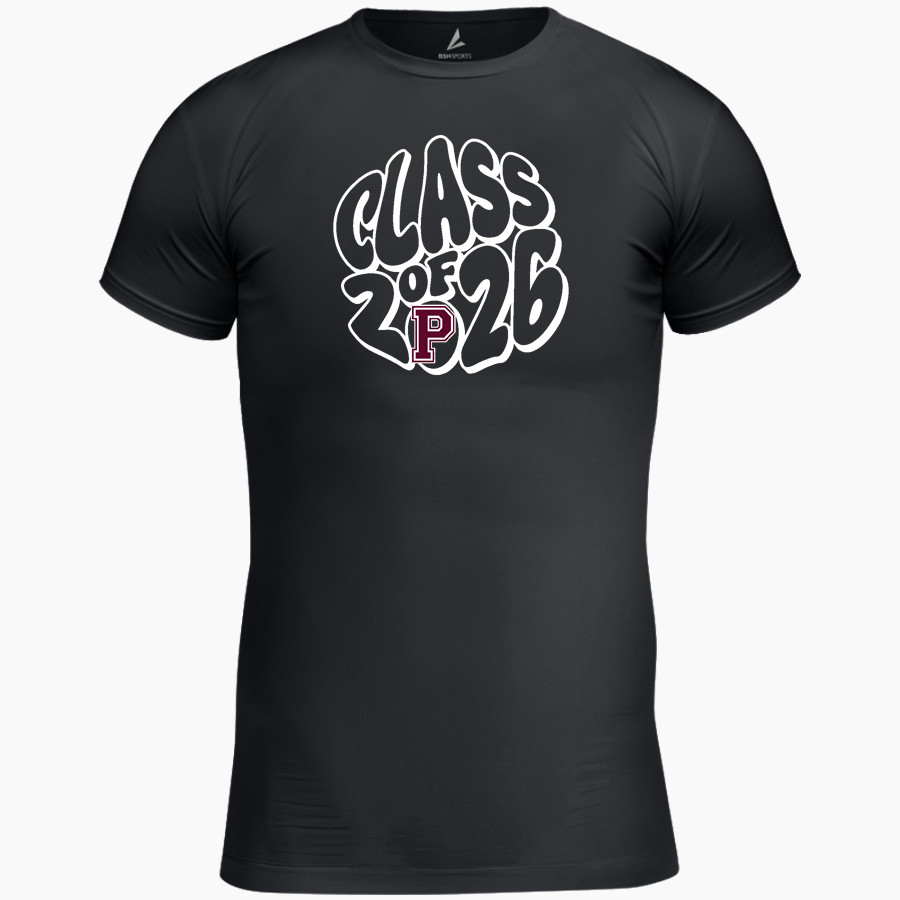 PERRY HIGH SCHOOL MAROONS BSN SPORTS Men's Short Sleeve Compression Top