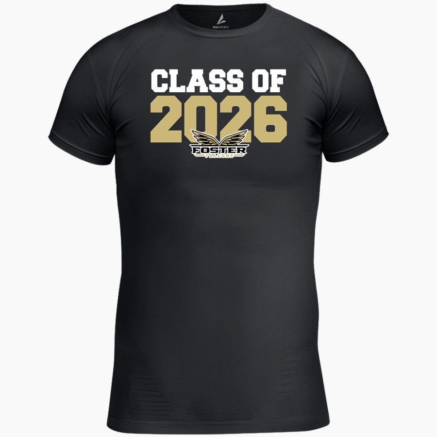 FOSTER HIGH SCHOOL FALCONS <span class="pdp-name-mascot">FOSTER FALCONS</span> BSN SPORTS Men's Short Sleeve Compression Top