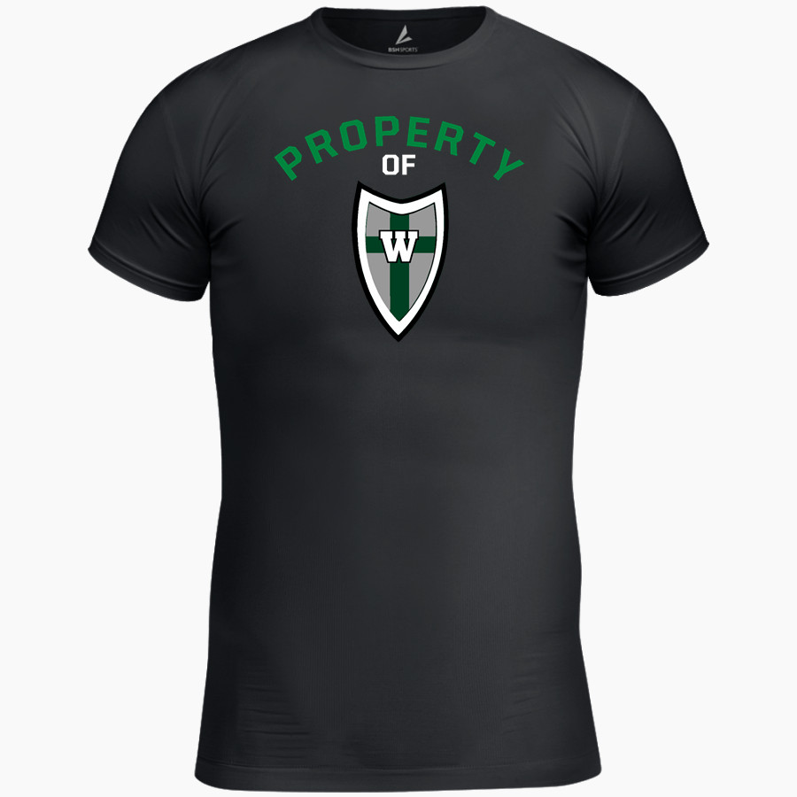 West Lutheran Warriors BSN SPORTS Men's Short Sleeve Compression Top