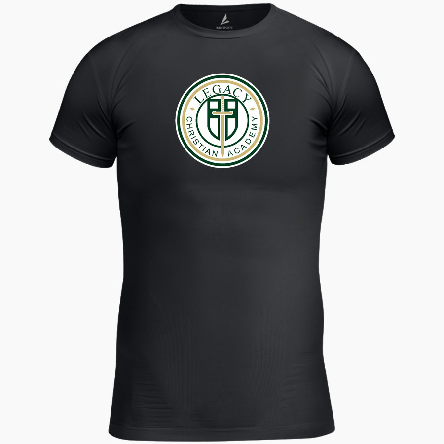 LEGACY CHRISTIAN WARRIORS BSN SPORTS Men's Short Sleeve Compression Top