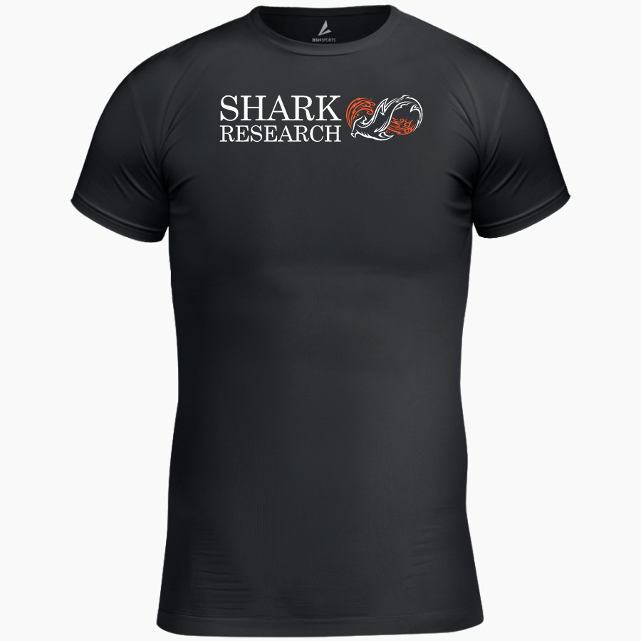 Shark Research & Conservation The Official Online Store BSN SPORTS Men's Short Sleeve Compression Top