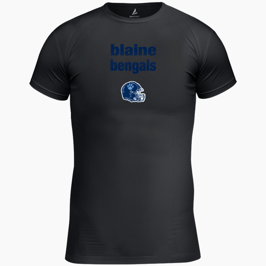 Blaine Bengals <span class="pdp-name-mascot">Blaine Bengals</span> BSN SPORTS Men's Short Sleeve Compression Top
