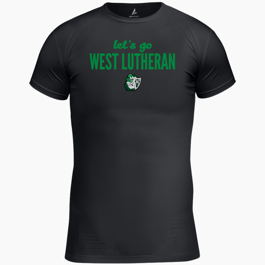 West Lutheran Warriors BSN SPORTS Men's Short Sleeve Compression Top