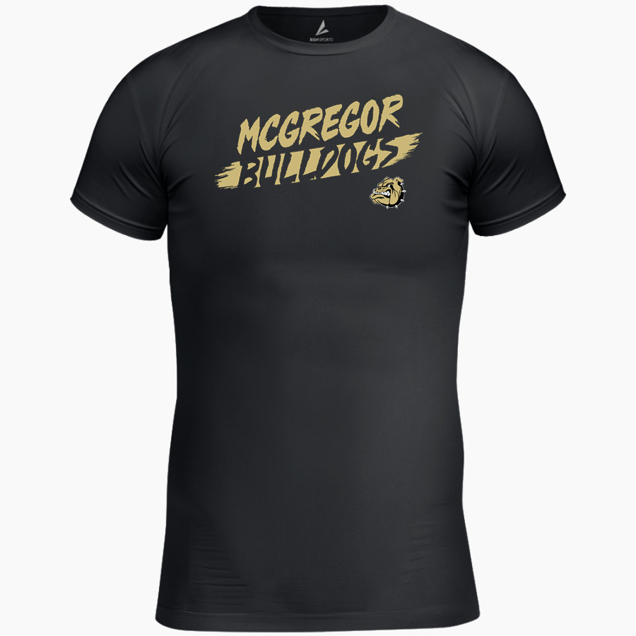 MCGREGOR HIGH SCHOOL BULLDOGS BSN SPORTS Men's Short Sleeve Compression Top