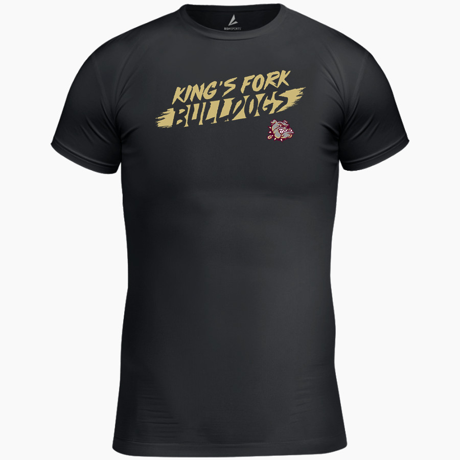 KING'S FORK HIGH SCHOOL BULLDOGS <span class="pdp-name-mascot">KINGS FORK BULLDOGS</span> BSN SPORTS Men's Short Sleeve Compression Top
