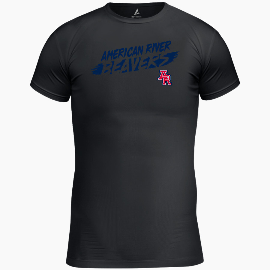 American River Beavers BSN SPORTS Men's Short Sleeve Compression Top