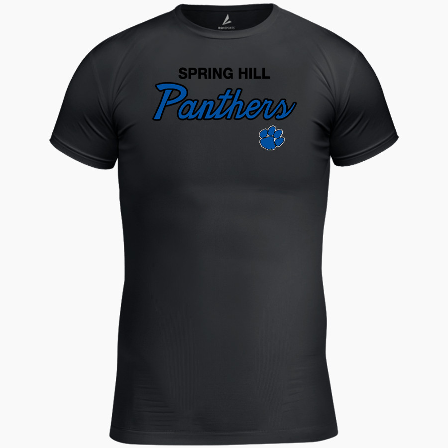 Spring Hill Panthers <span class="pdp-name-mascot">Spring Hill Panthers</span> BSN SPORTS Men's Short Sleeve Compression Top