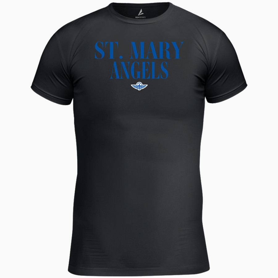 St. Mary Angels BSN SPORTS Men's Short Sleeve Compression Top