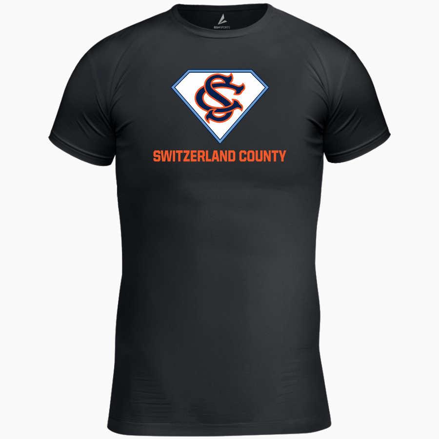 Switzerland County Pacers <span class="pdp-name-mascot">Switzerland County Pacers</span> BSN SPORTS Men's Short Sleeve Compression Top