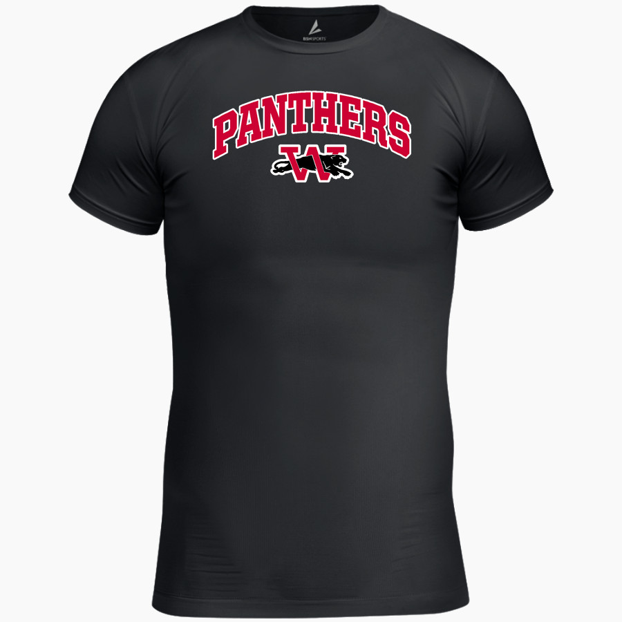 WILMOT UNION HIGH SCHOOL PANTHERS <span class="pdp-name-mascot">WILMOT PANTHERS</span> BSN SPORTS Men's Short Sleeve Compression Top
