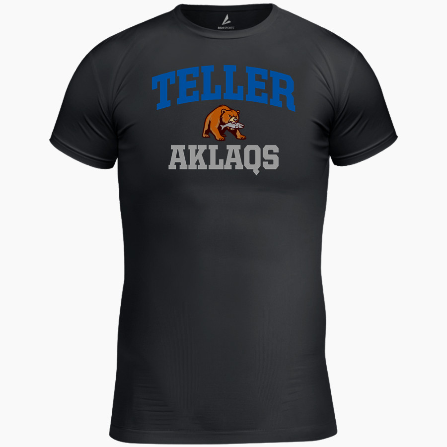 Teller Aklaqs <span class="pdp-name-mascot">TELLER SCHOOL Aklaqs</span> BSN SPORTS Men's Short Sleeve Compression Top