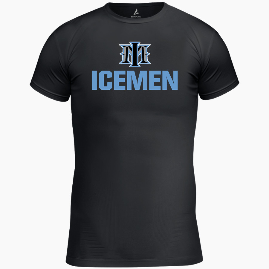 Minnesota Icemen Icemen BSN SPORTS Men's Short Sleeve Compression Top