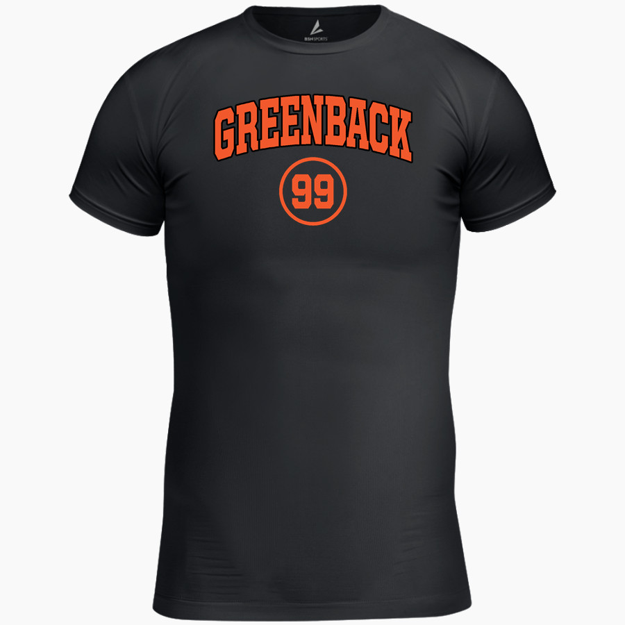 GREENBACK HIGH SCHOOL CHEROKEES <span class="pdp-name-mascot">GREENBACK CHEROKEES</span> BSN SPORTS Men's Short Sleeve Compression Top