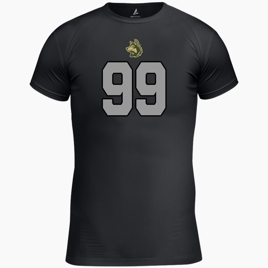 Walla Walla Wolves <span class="pdp-name-mascot">Walla Walla Wolves</span> BSN SPORTS Men's Short Sleeve Compression Top