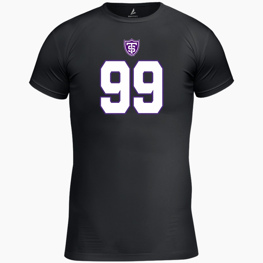 University Of St. Thomas Athletics The Official Online Store BSN SPORTS Men's Short Sleeve Compression Top