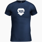 Mayfield Junior School Mustangs Online Store BSN SPORTS Men's Short Sleeve Compression Top Front Thumbnail