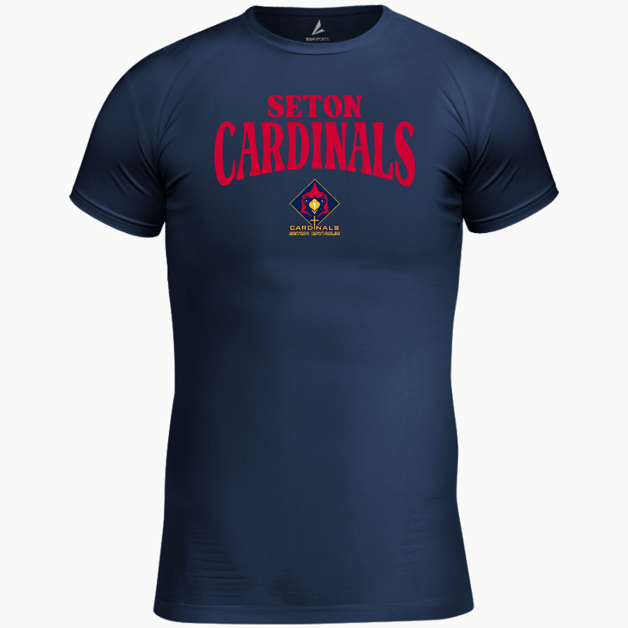 SETON CATHOLIC HIGH SCHOOL CARDINALS <span class="pdp-name-mascot">SETON CARDINALS</span> BSN SPORTS Men's Short Sleeve Compression Top