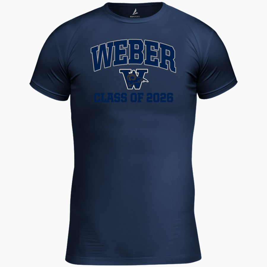Weber Rams BSN SPORTS Men's Short Sleeve Compression Top