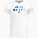 WELCH HIGH SCHOOL WILDCATS BSN SPORTS Men's Short Sleeve Compression Top Front Thumbnail