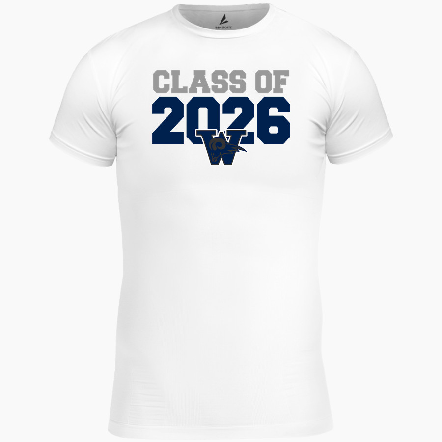 Weber Rams BSN SPORTS Men's Short Sleeve Compression Top