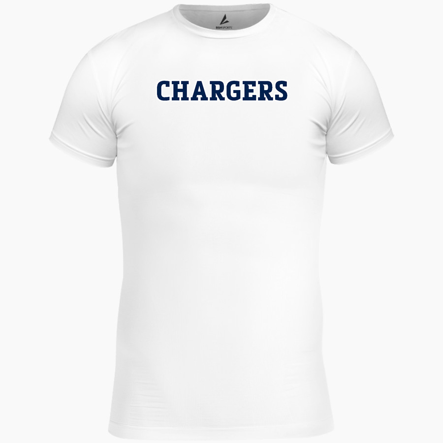 HIllsdale Chargers <span class="pdp-name-mascot">HIllsdale College Chargers</span> BSN SPORTS Men's Short Sleeve Compression Top