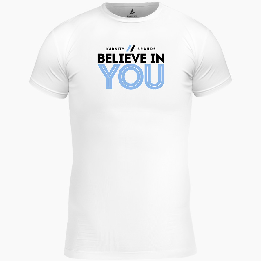 Believe In You BSN SPORTS Men's Short Sleeve Compression Top