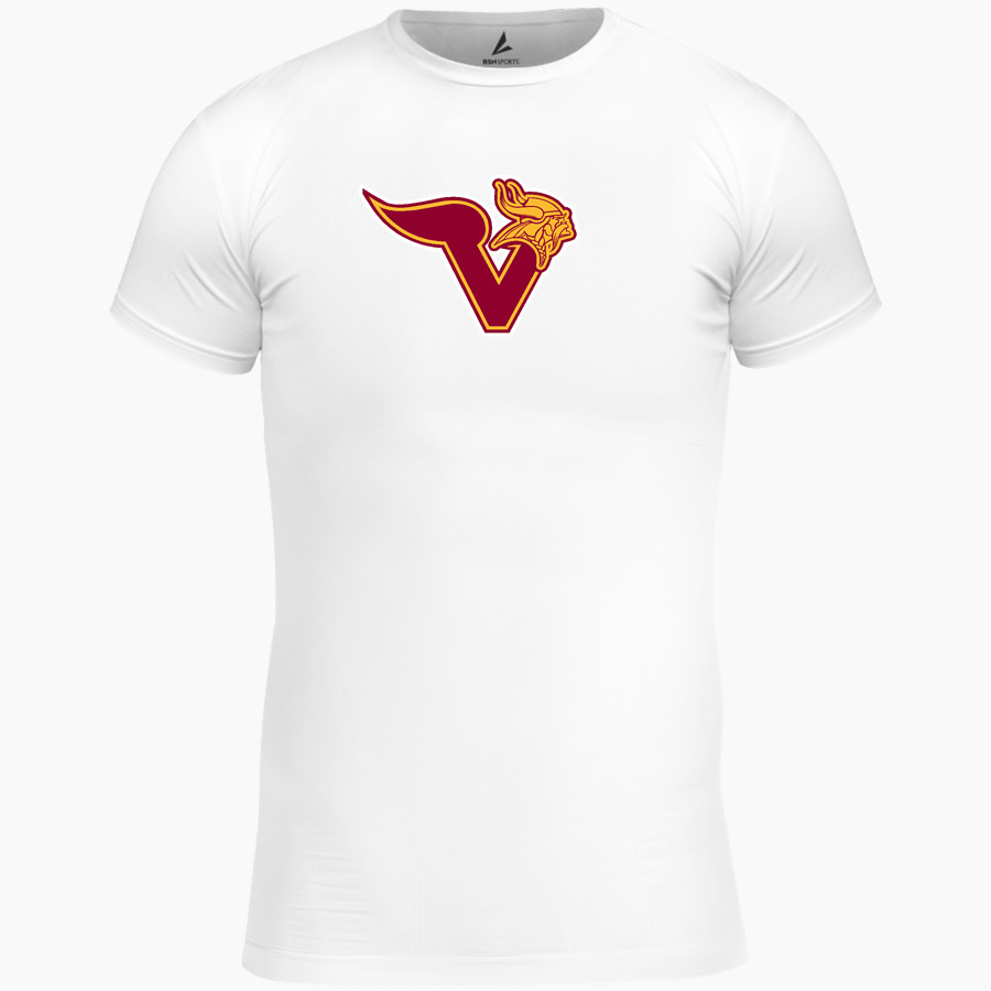VOORHEES VIKINGS official sideline store BSN SPORTS Men's Short Sleeve Compression Top