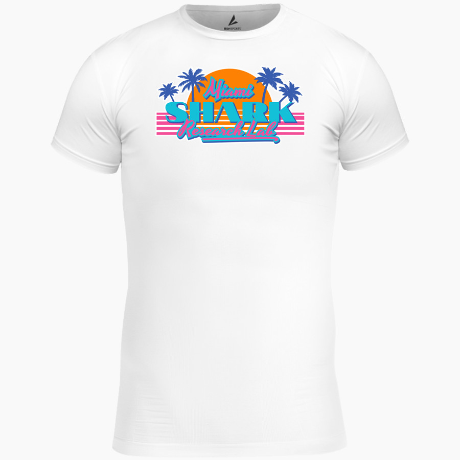 Shark Research & Conservation The Official Online Store <span class="pdp-name-mascot">SRC Sharks</span> BSN SPORTS Men's Short Sleeve Compression Top