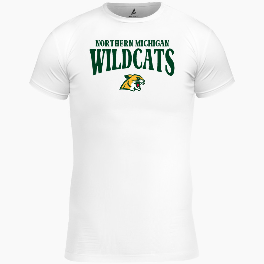Northern Michigan Wildcats <span class="pdp-name-mascot">Northern Michigan Wildcats</span> BSN SPORTS Men's Short Sleeve Compression Top