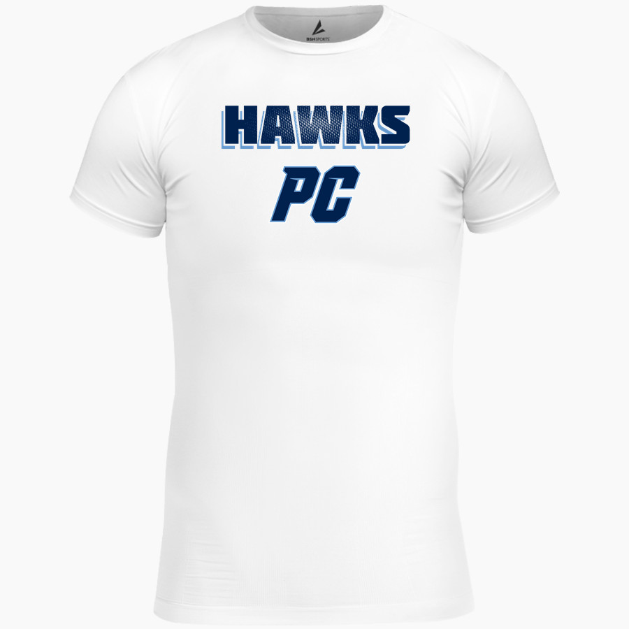PRAIRIE CENTRAL HAWKS BSN SPORTS Men's Short Sleeve Compression Top