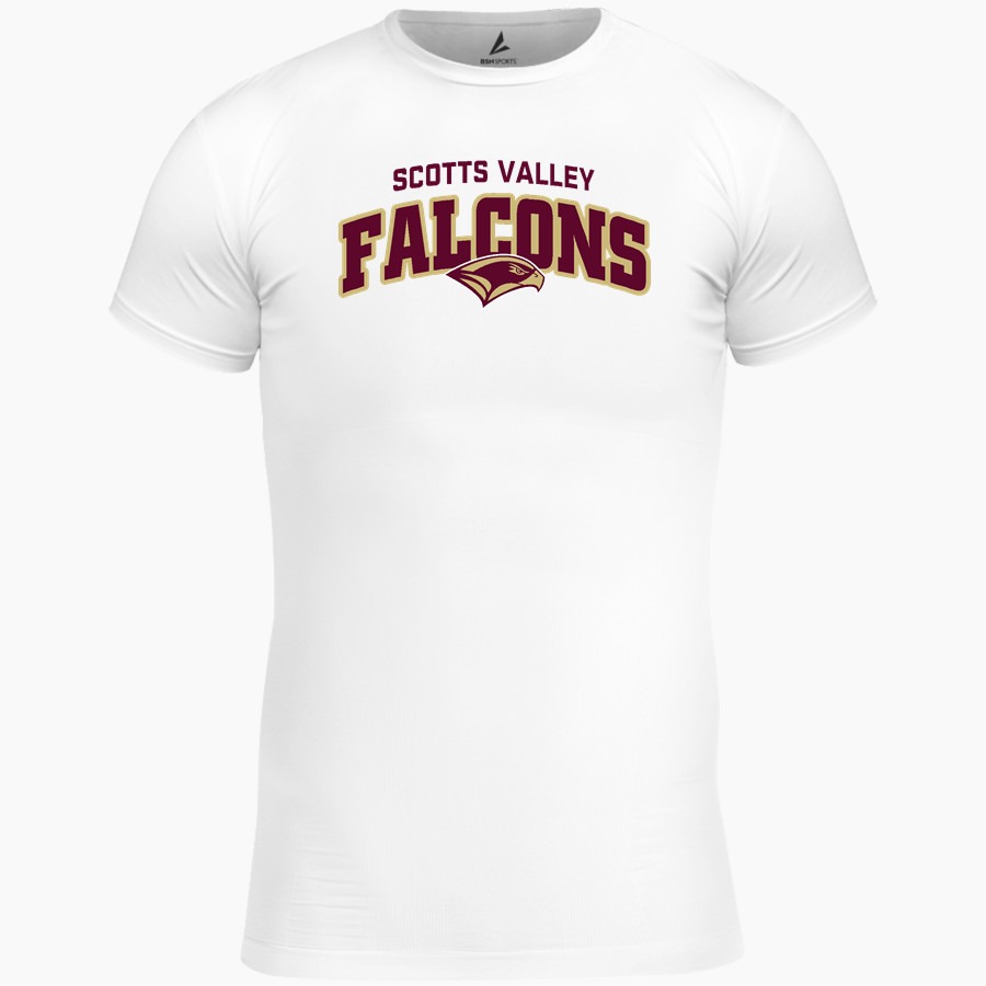 Scotts Valley Falcons BSN SPORTS Men's Short Sleeve Compression Top