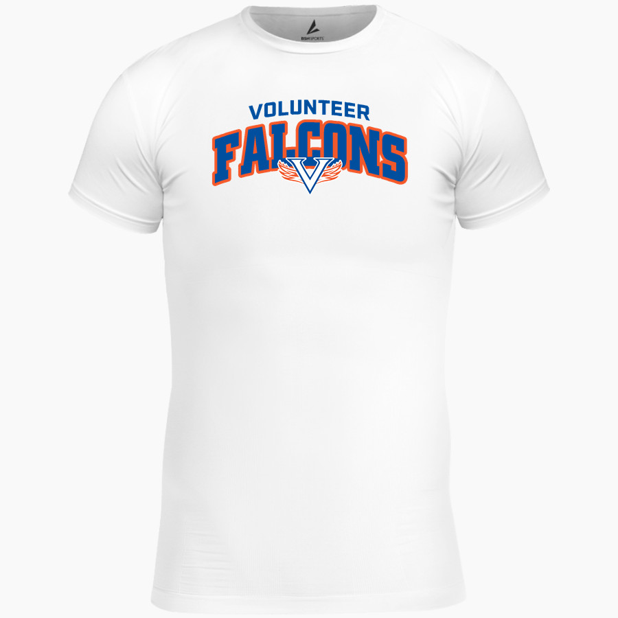 VOLUNTEER HIGH SCHOOL FALCONS <span class="pdp-name-mascot">VOLUNTEER FALCONS</span> BSN SPORTS Men's Short Sleeve Compression Top