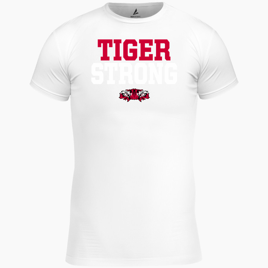 GROOM HIGH SCHOOL TIGERS BSN SPORTS Men's Short Sleeve Compression Top