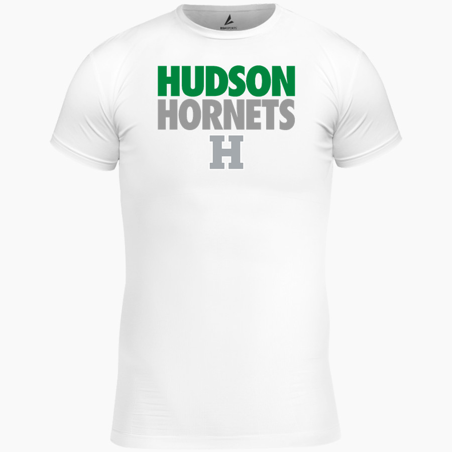 Hudson Hornets BSN SPORTS Men's Short Sleeve Compression Top