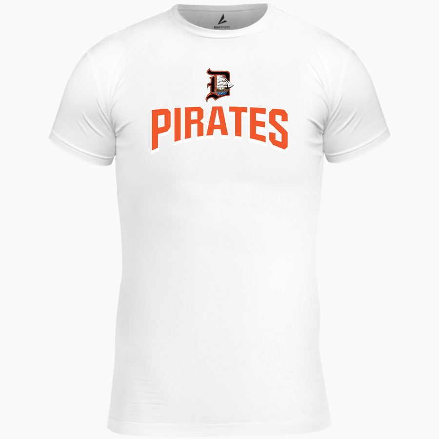 AC Davis Pirates BSN SPORTS Men's Short Sleeve Compression Top