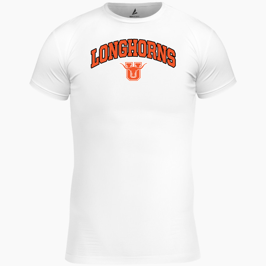 UNITED HIGH SCHOOL LONGHORNS <span class="pdp-name-mascot">UNITED LONGHORNS</span> BSN SPORTS Men's Short Sleeve Compression Top
