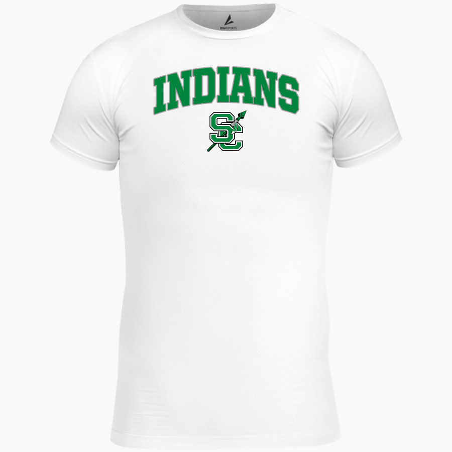 SEMINOLE COUNTY HIGH SCHOOL INDIANS BSN SPORTS Men's Short Sleeve Compression Top