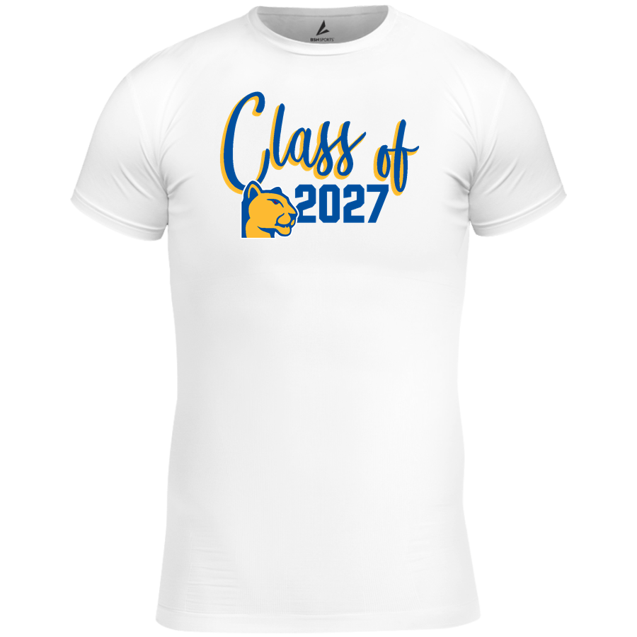 CULBRETH Cougars <span class="pdp-name-mascot">GREY CULBRETH MIDDLE SCHOOL Cougars</span> BSN SPORTS Men's Short Sleeve Compression Top