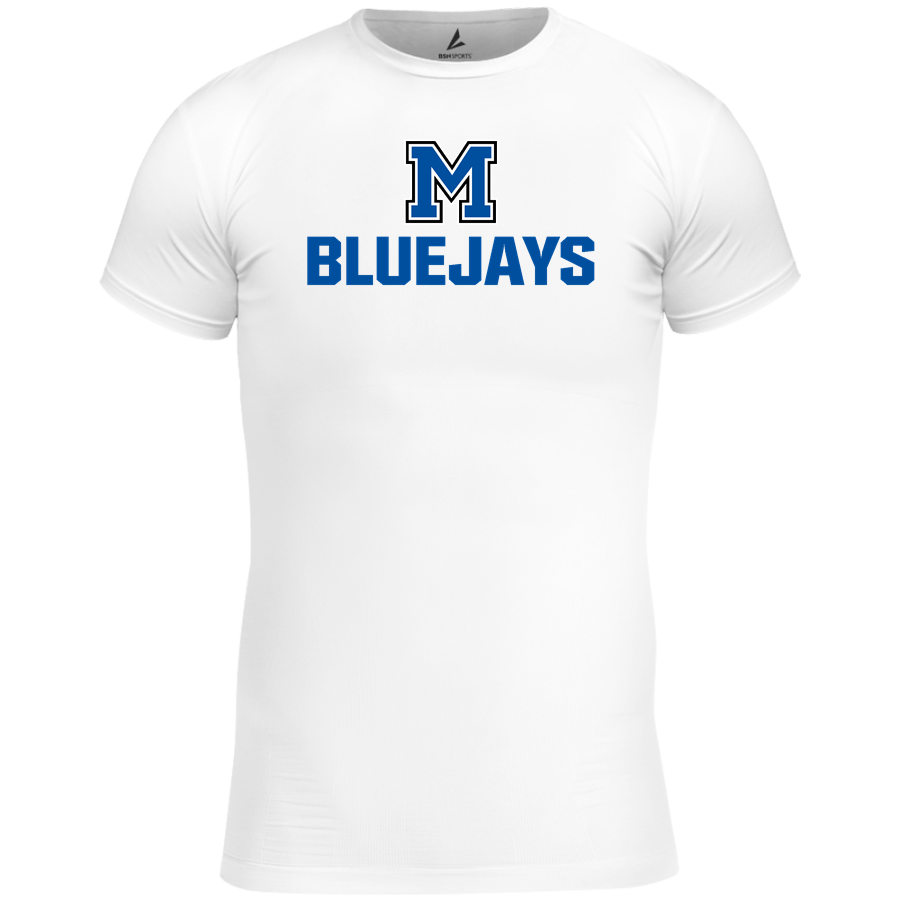 MANCOS HIGH SCHOOL BLUEJAYS <span class="pdp-name-mascot">MANCOS BLUEJAYS</span> BSN SPORTS Men's Short Sleeve Compression Top