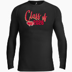CANEY CREEK HIGH SCHOOL PANTHERS BSN SPORTS Men's Long Sleeve Compression Top Front Thumbnail