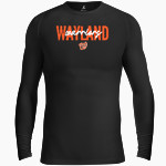 WAYLAND HIGH SCHOOL WARRIORS BSN SPORTS Men's Long Sleeve Compression Top Front Thumbnail
