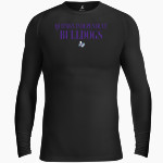 Quitman Independent Bulldogs BSN SPORTS Men's Long Sleeve Compression Top Front Thumbnail