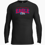 Colonial States Athletic Conference Eagle BSN SPORTS Men's Long Sleeve Compression Top Front Thumbnail