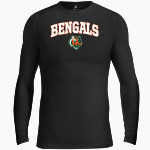 Plainfield East Bengals <span class="pdp-name-mascot">Plainfield East</span> BSN SPORTS Men's Long Sleeve Compression Top Front Thumbnail