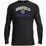 Garfield Bulldogs BSN SPORTS Men's Long Sleeve Compression Top Front Thumbnail