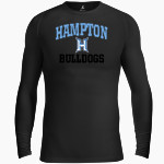 HAMPTON HIGH SCHOOL BULLDOGS <span class="pdp-name-mascot">HAMPTON BULLDOGS</span> BSN SPORTS Men's Long Sleeve Compression Top Front Thumbnail