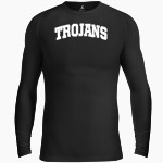 North Crawford Trojans BSN SPORTS Men's Long Sleeve Compression Top Front Thumbnail