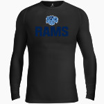 RAMONA HIGH SCHOOL RAMS <span class="pdp-name-mascot">RAMONA RAMS</span> BSN SPORTS Men's Long Sleeve Compression Top Front Thumbnail