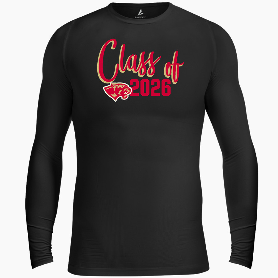 CANEY CREEK HIGH SCHOOL PANTHERS BSN SPORTS Men's Long Sleeve Compression Top