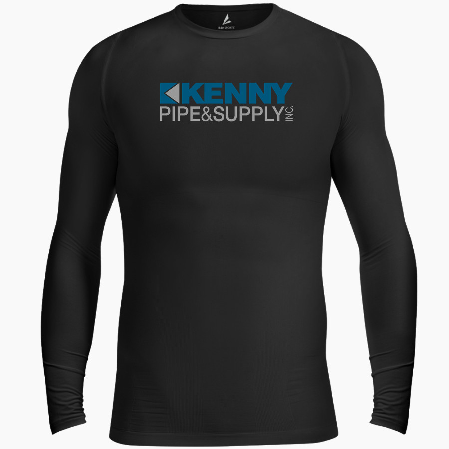 KENNY PIPE & SUPPLY BSN SPORTS Men's Long Sleeve Compression Top